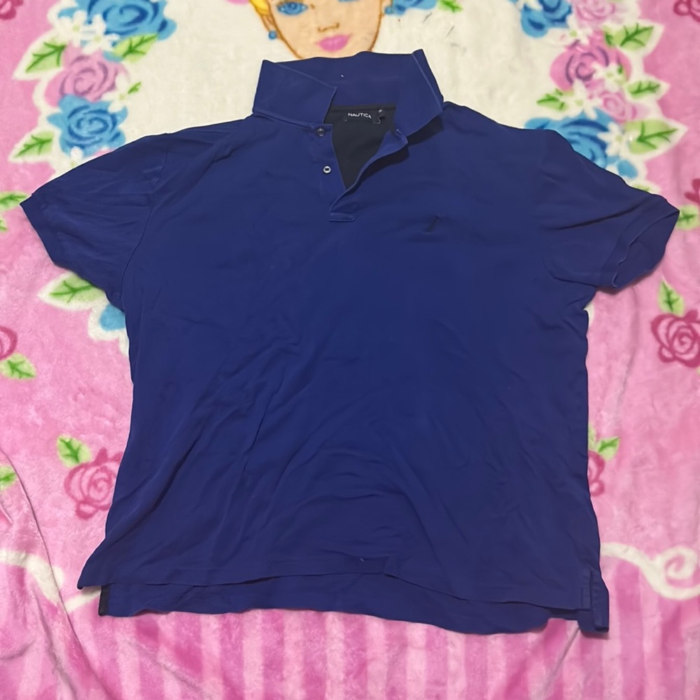 Nautica Dark Blue Collared shirt
